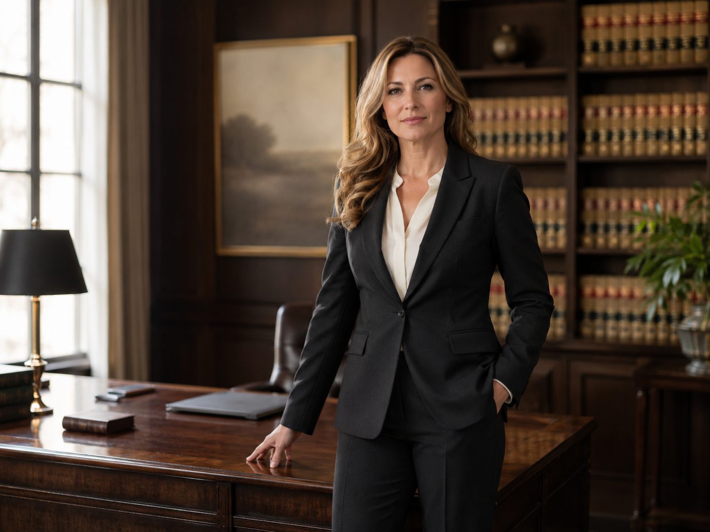 Attorney preparing legal documents for review