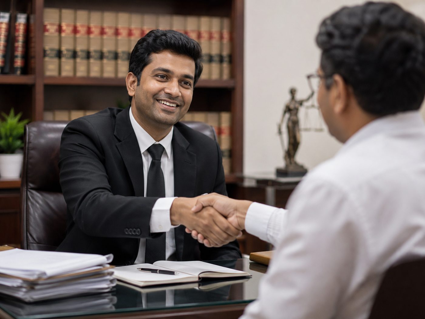 Attorney in a formal legal environment