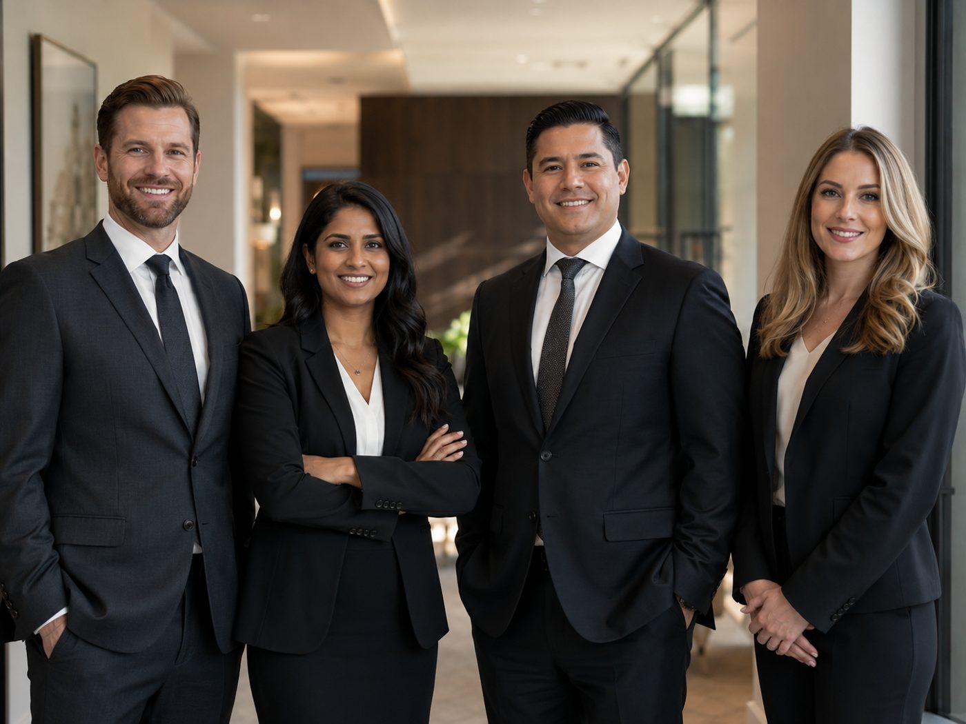 Attorneys reviewing data privacy compliance documentation